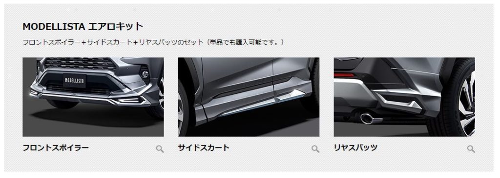 新型RAV4カスタムドレスアップパーツ